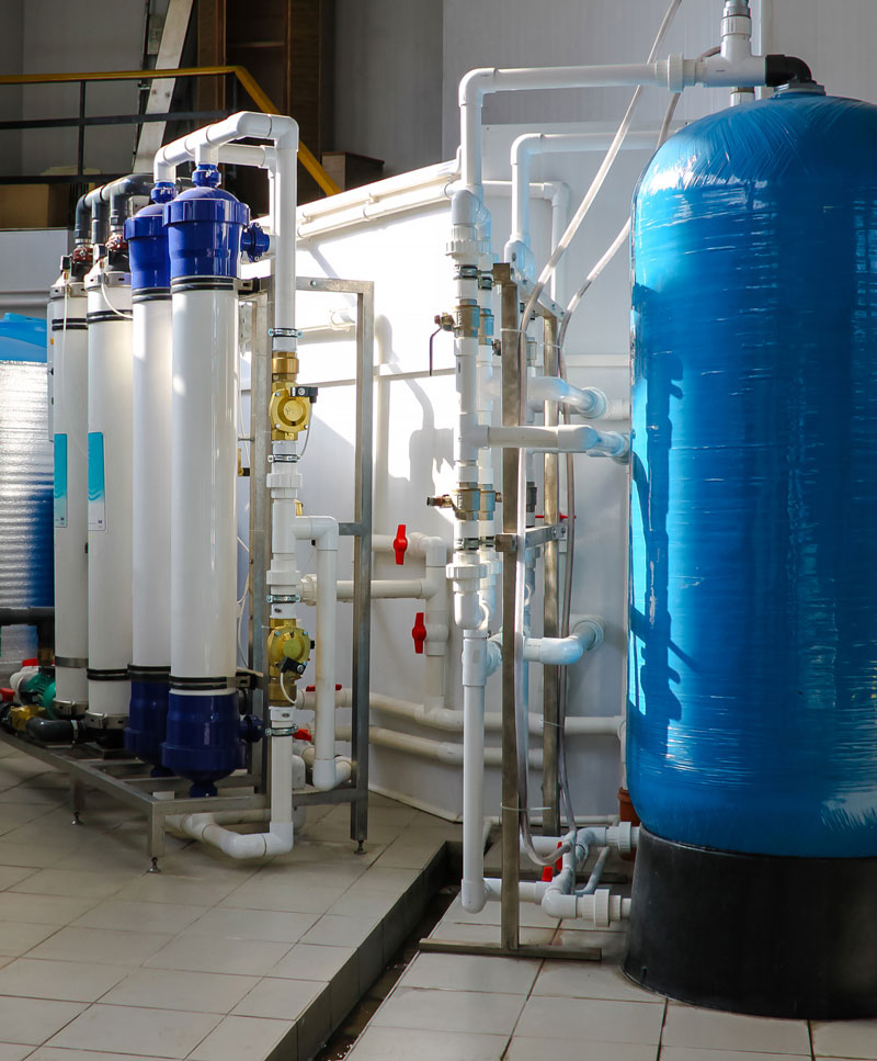 Commercial and industrial water treatment system.